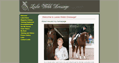 Desktop Screenshot of lesliewebb.com
